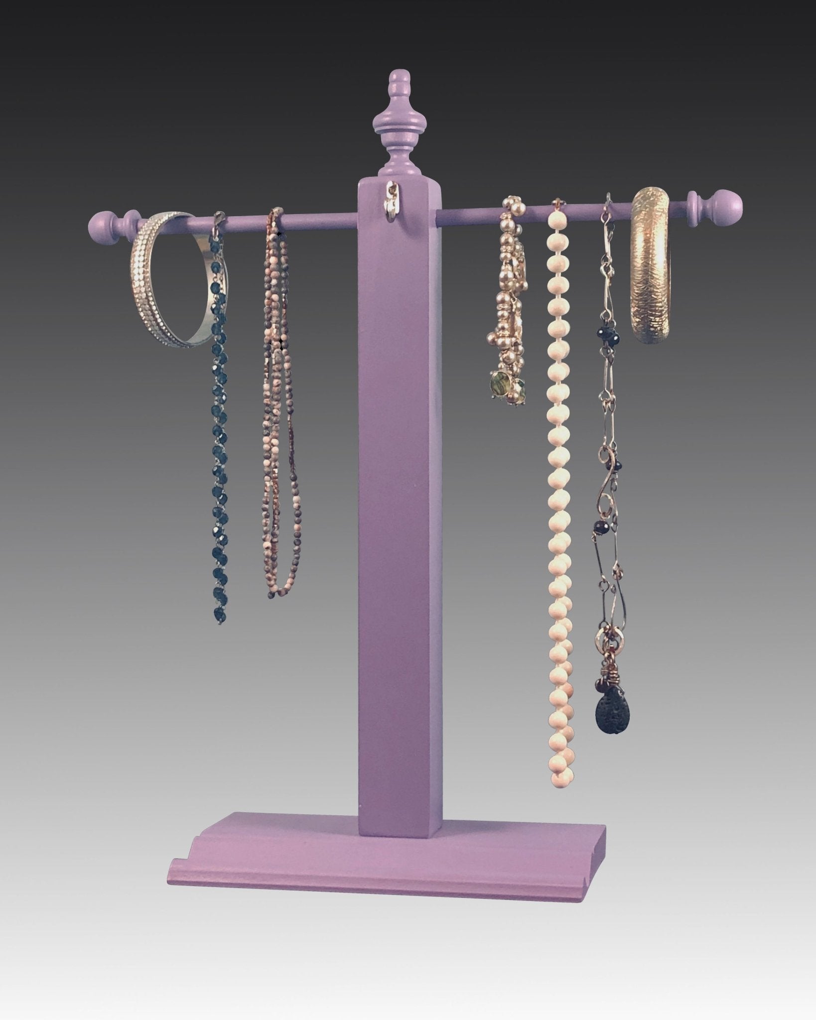 Necklace Stand - Purple – Earring Holder Gallery